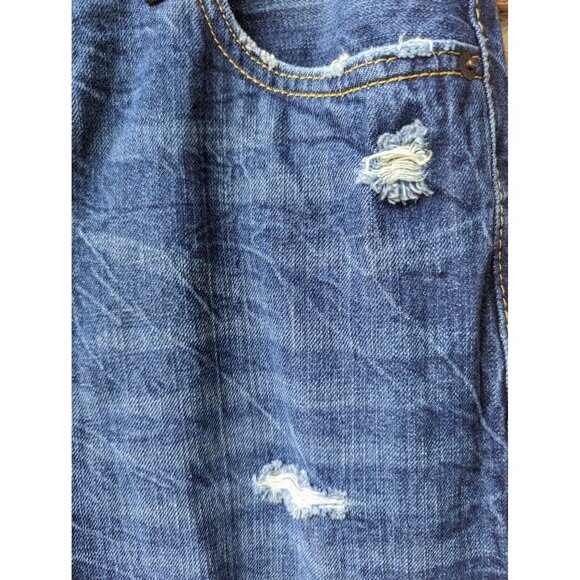 Levis 502 Regular Tapered Distressed Jeans Size 18 29X31 - Picture 4 of 8